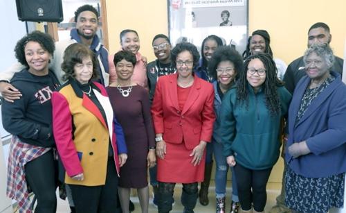 First African American LC students join members of Black Student Union and Black Male Initiative